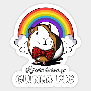 I Just Love My Guinea Pig Sticker